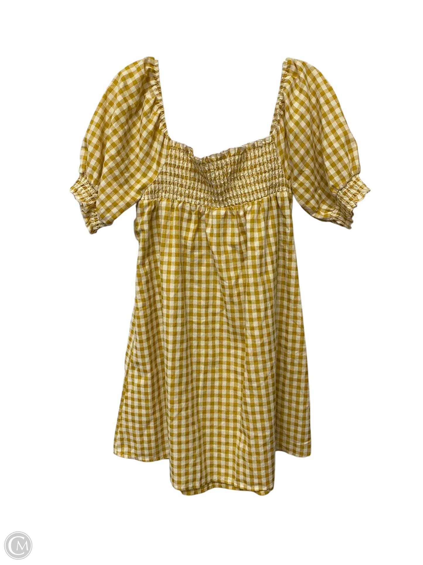 Dress Casual Short By Clothes Mentor In Yellow, Size: M