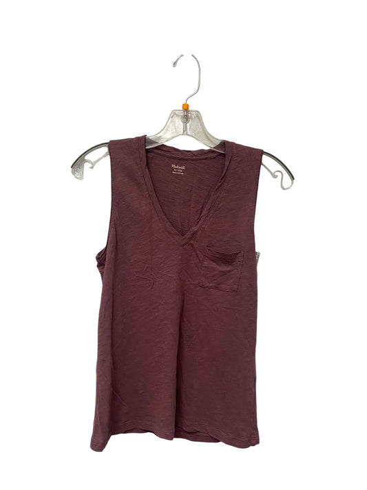 Tank Top By Madewell In Maroon, Size: Xxs