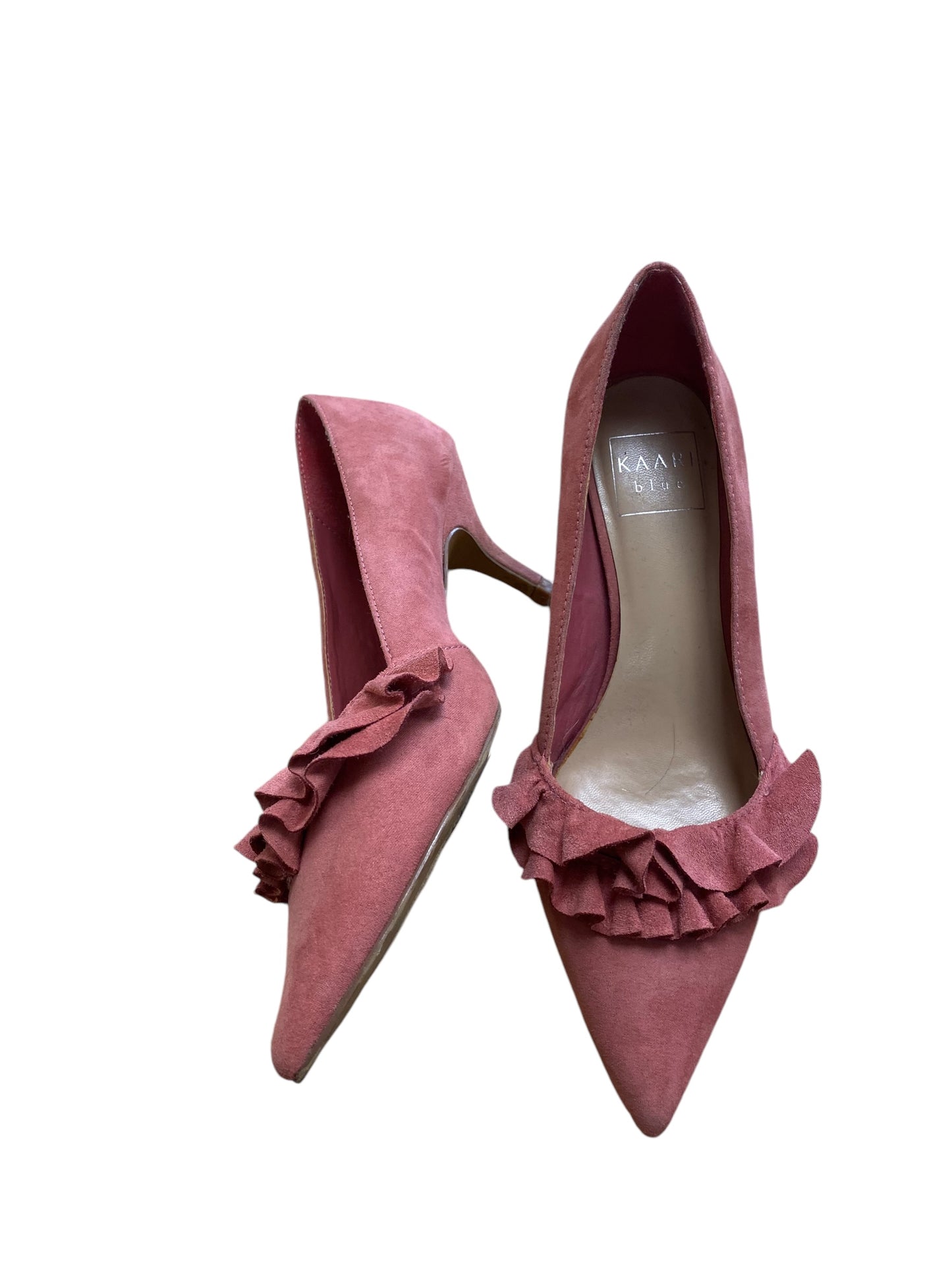 Shoes Heels Kitten By Kaari Blue In Pink, Size: 6.5