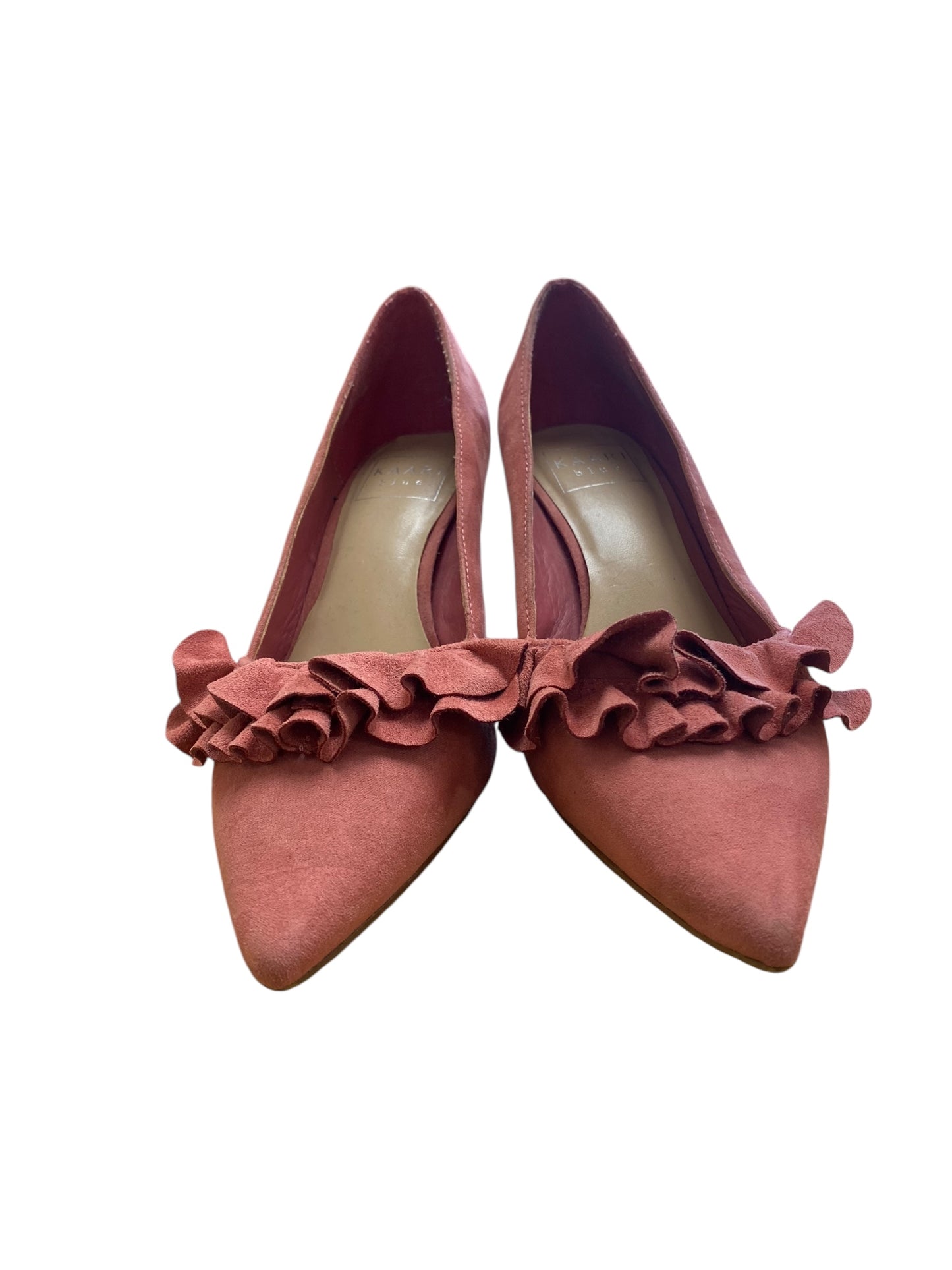 Shoes Heels Kitten By Kaari Blue In Pink, Size: 6.5