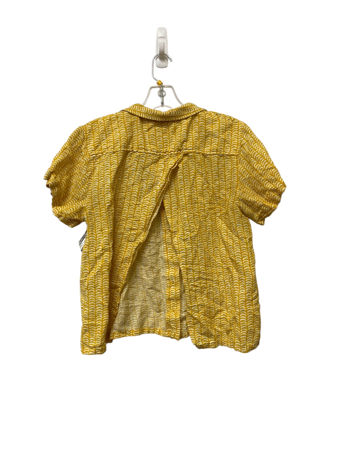 Top Short Sleeve By Maeve In Yellow, Size: S