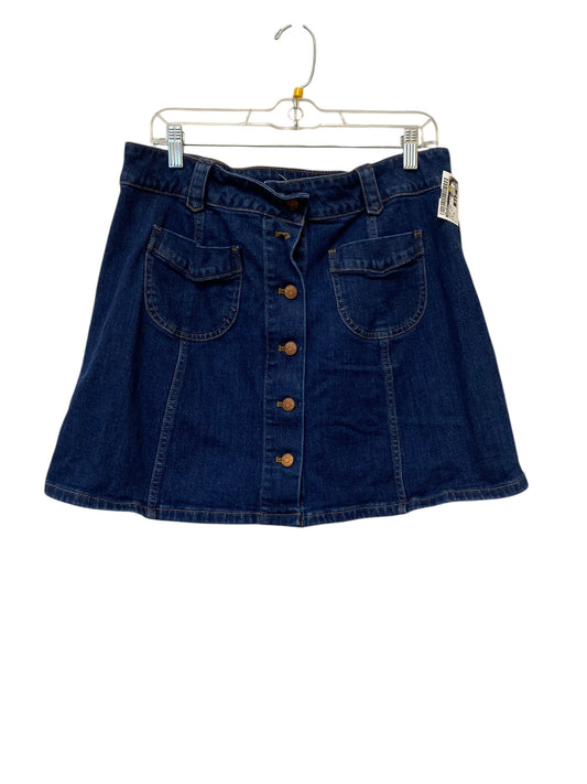 Skirt Mini & Short By Madewell In Blue Denim, Size: 14