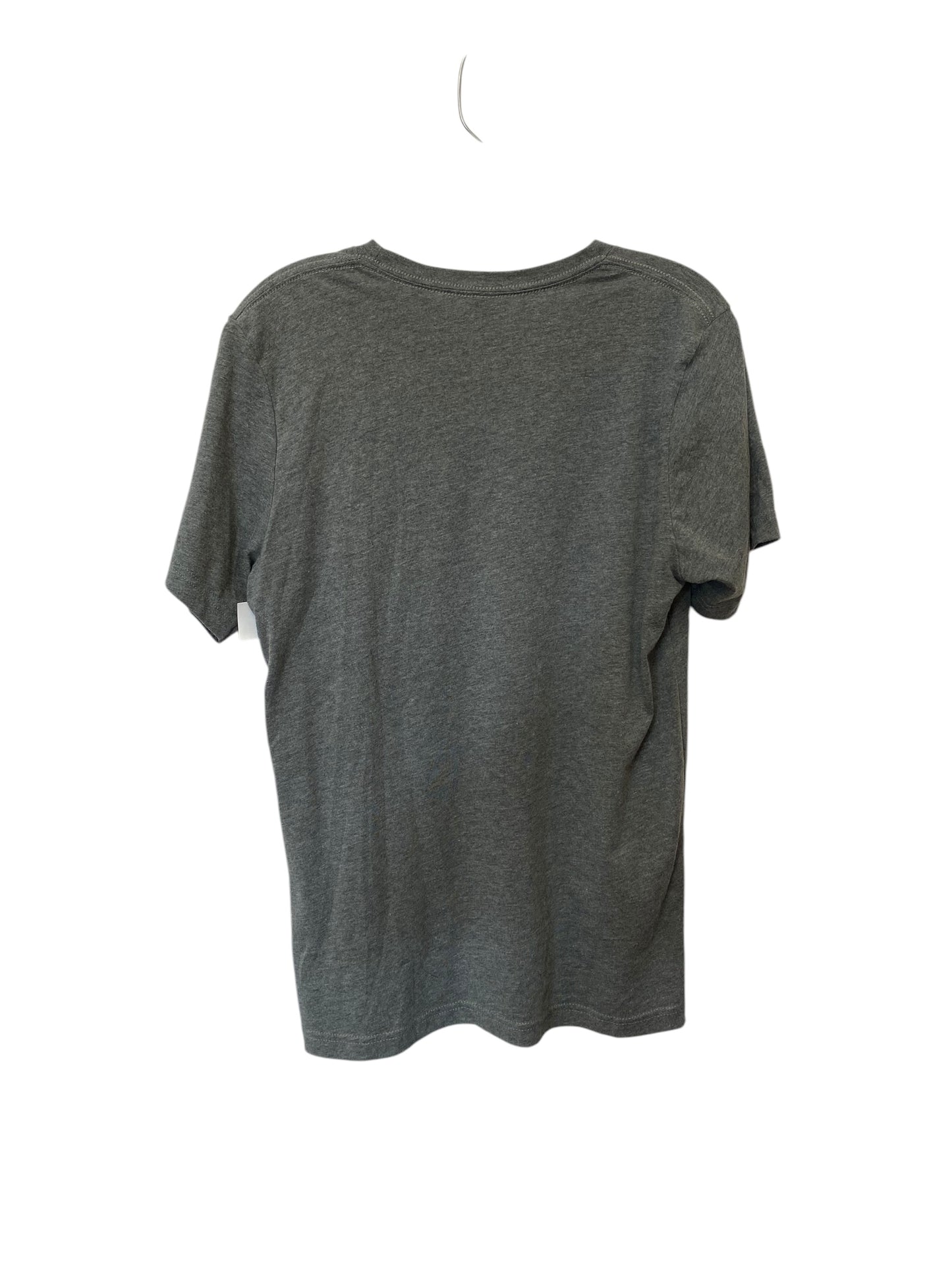 Top Short Sleeve By Bella + Canvas In Grey, Size: M