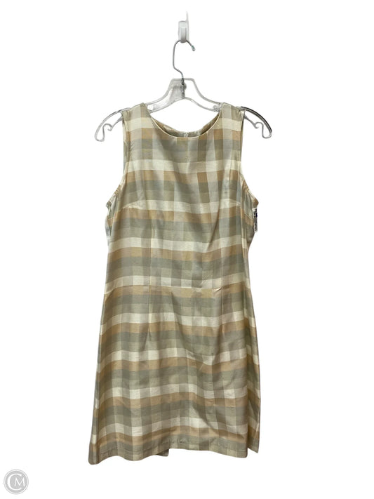 Dress Casual Midi By Clothes Mentor In Taupe, Size: 12