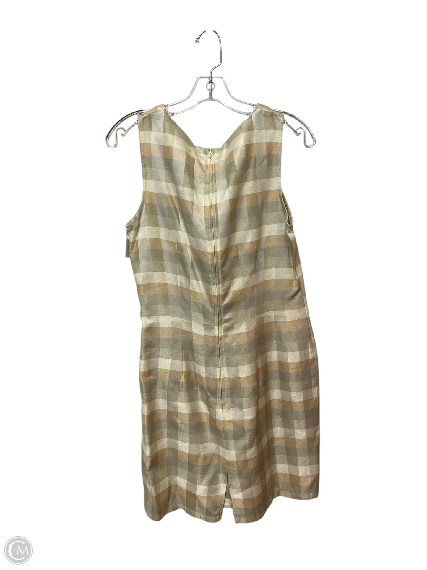 Dress Casual Midi By Clothes Mentor In Taupe, Size: 12