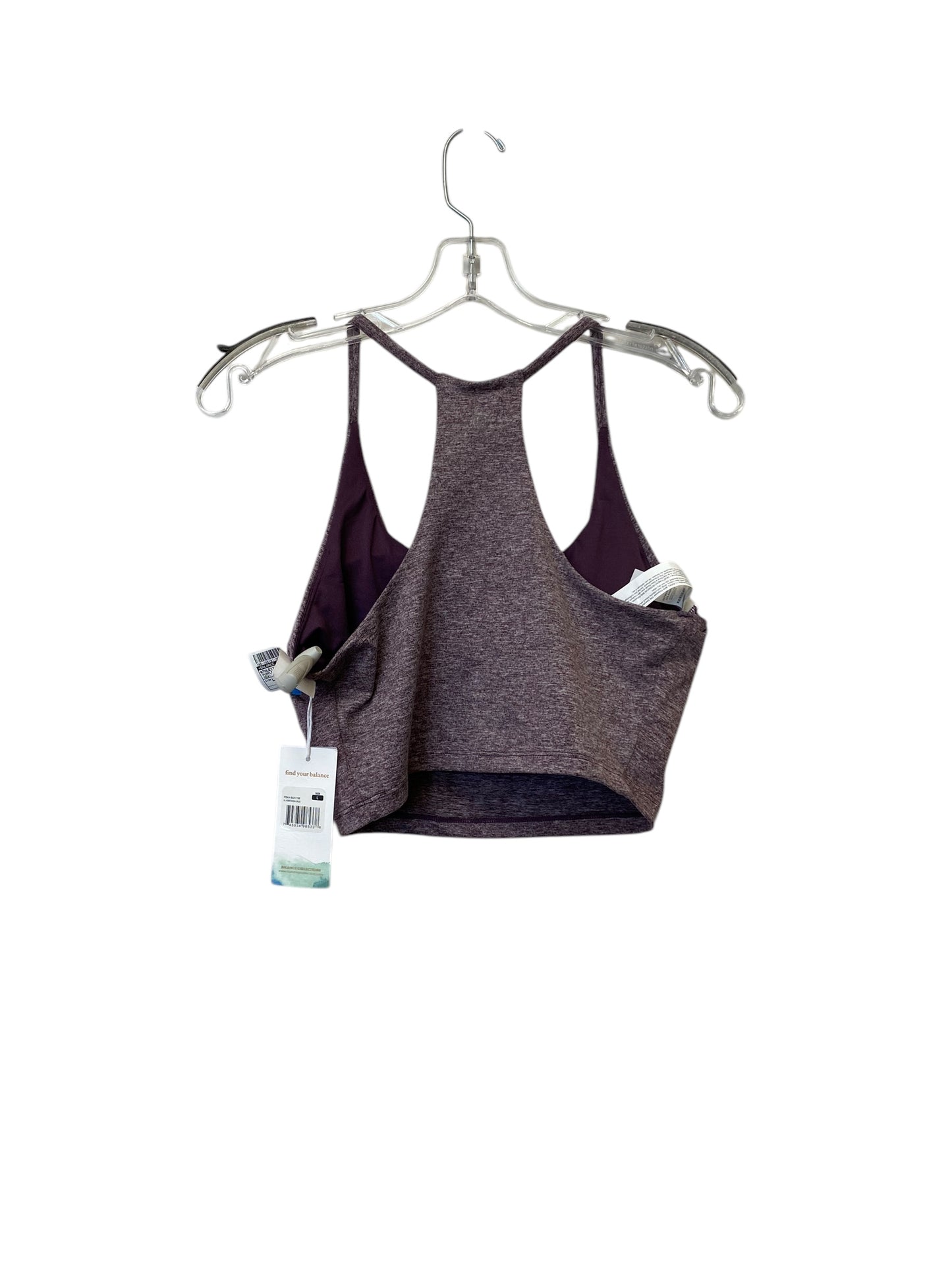 Athletic Bra By Balance Collection In Purple, Size: L