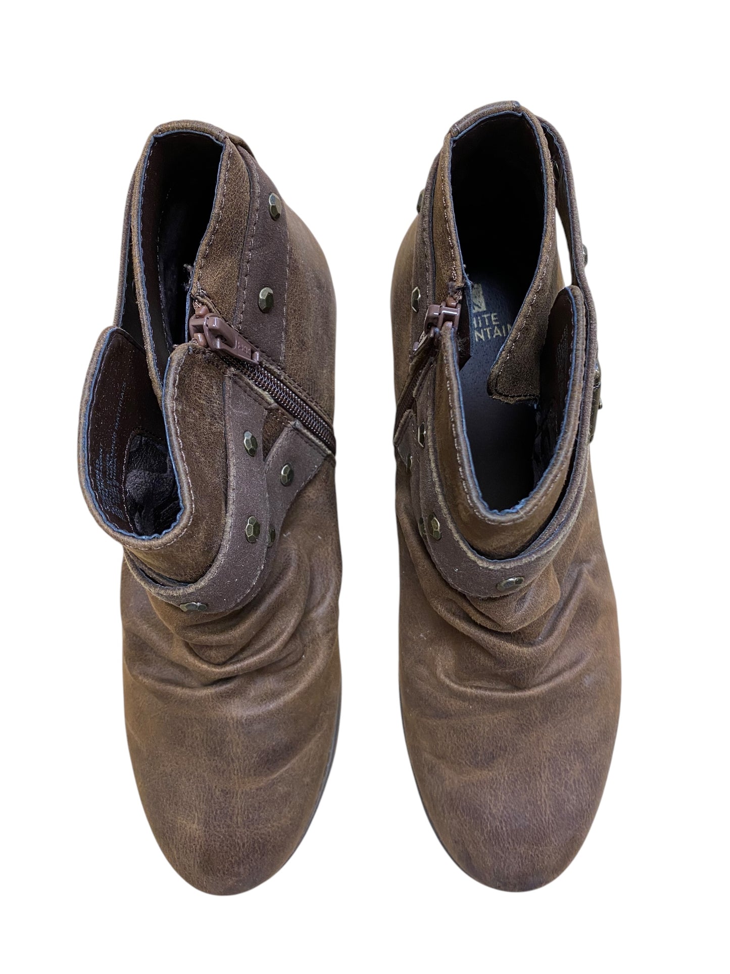 Boots Ankle Flats By White Mountain In Brown, Size: 8.5