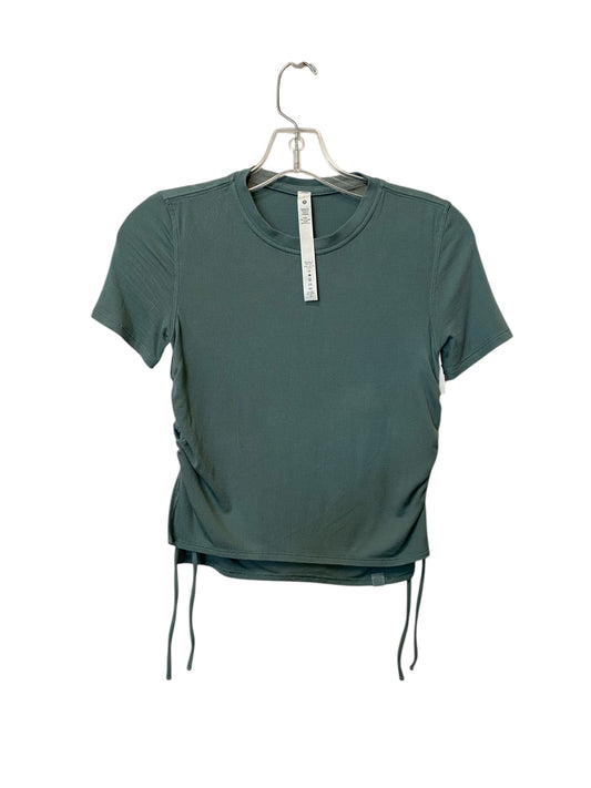 Top Short Sleeve By Lululemon In Green, Size: 2