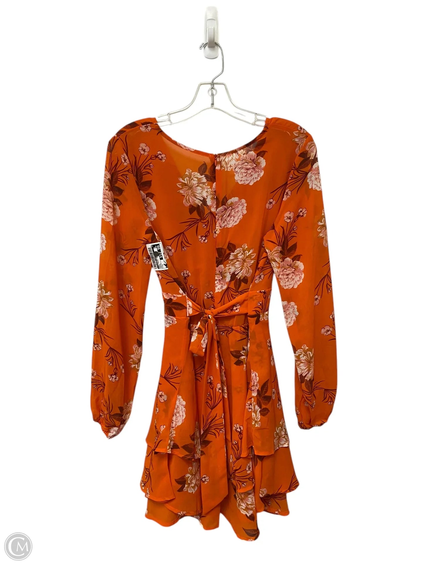 Dress Casual Midi By Clothes Mentor In Orange, Size: M