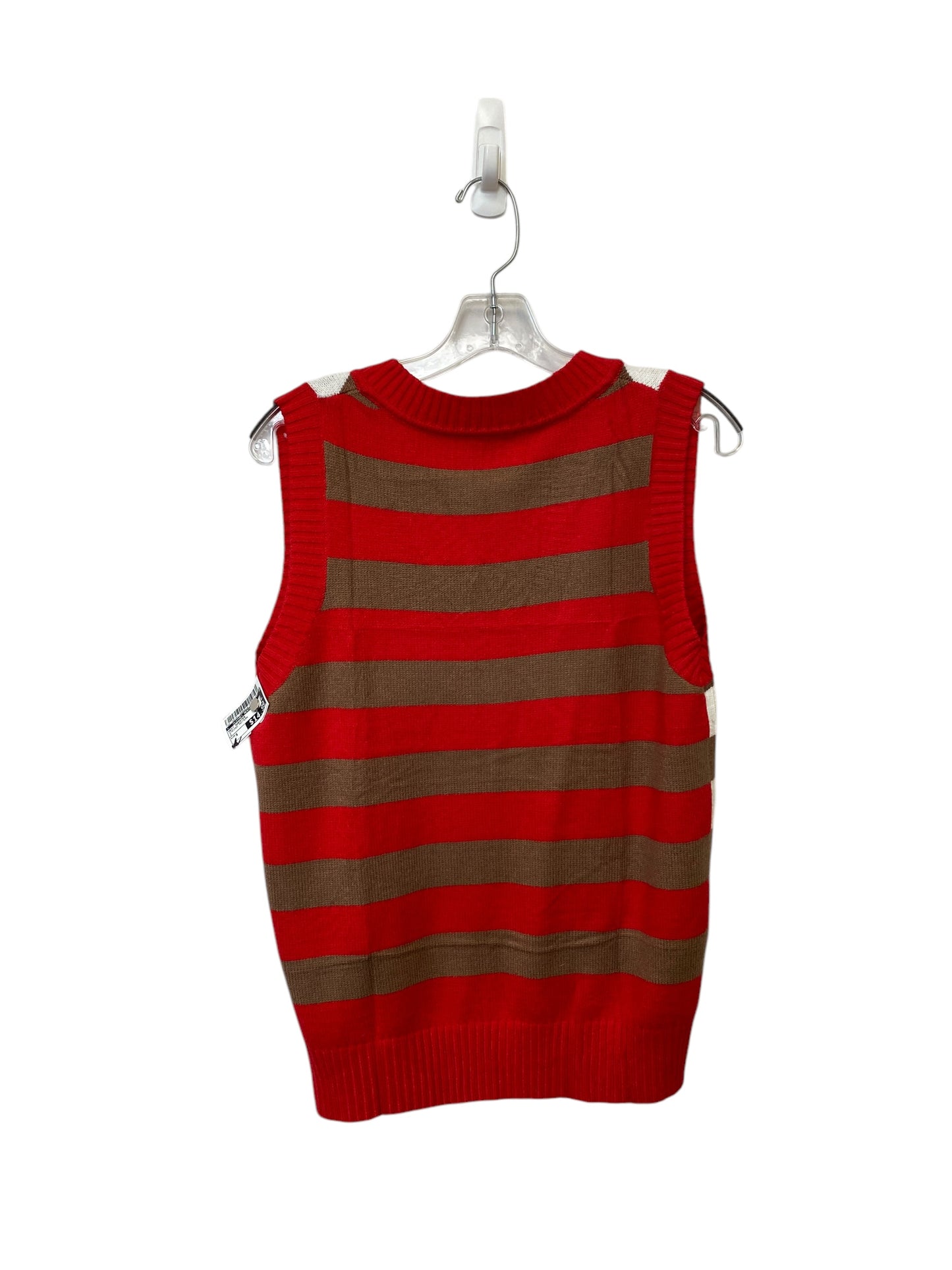 Vest Sweater By Clothes Mentor In Striped Pattern, Size: S