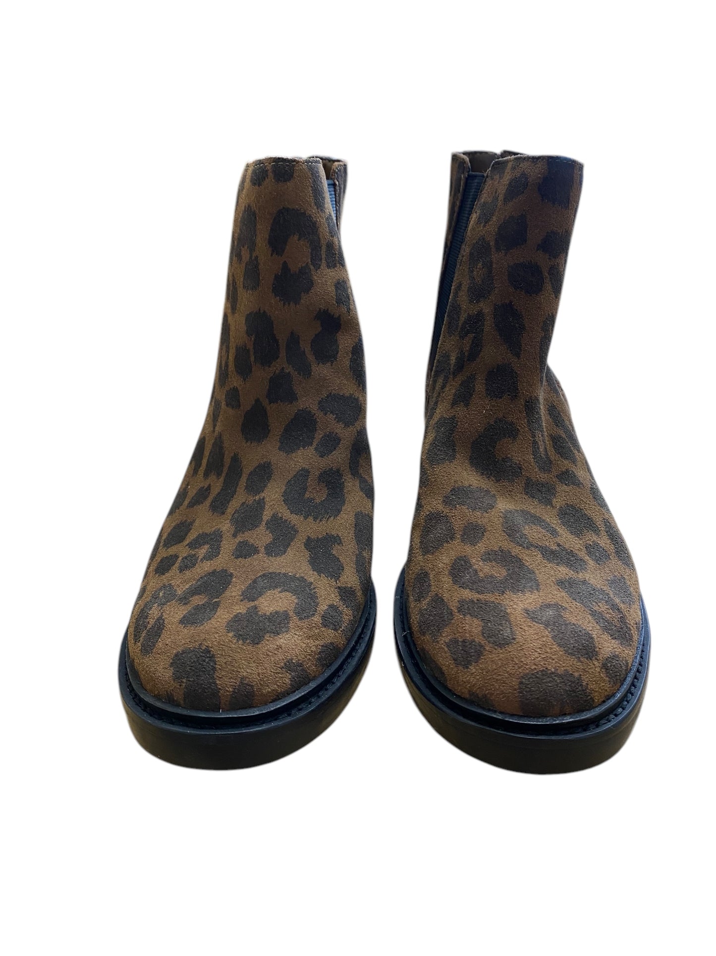 Boots Ankle Heels By Vince Camuto In Animal Print, Size: 8