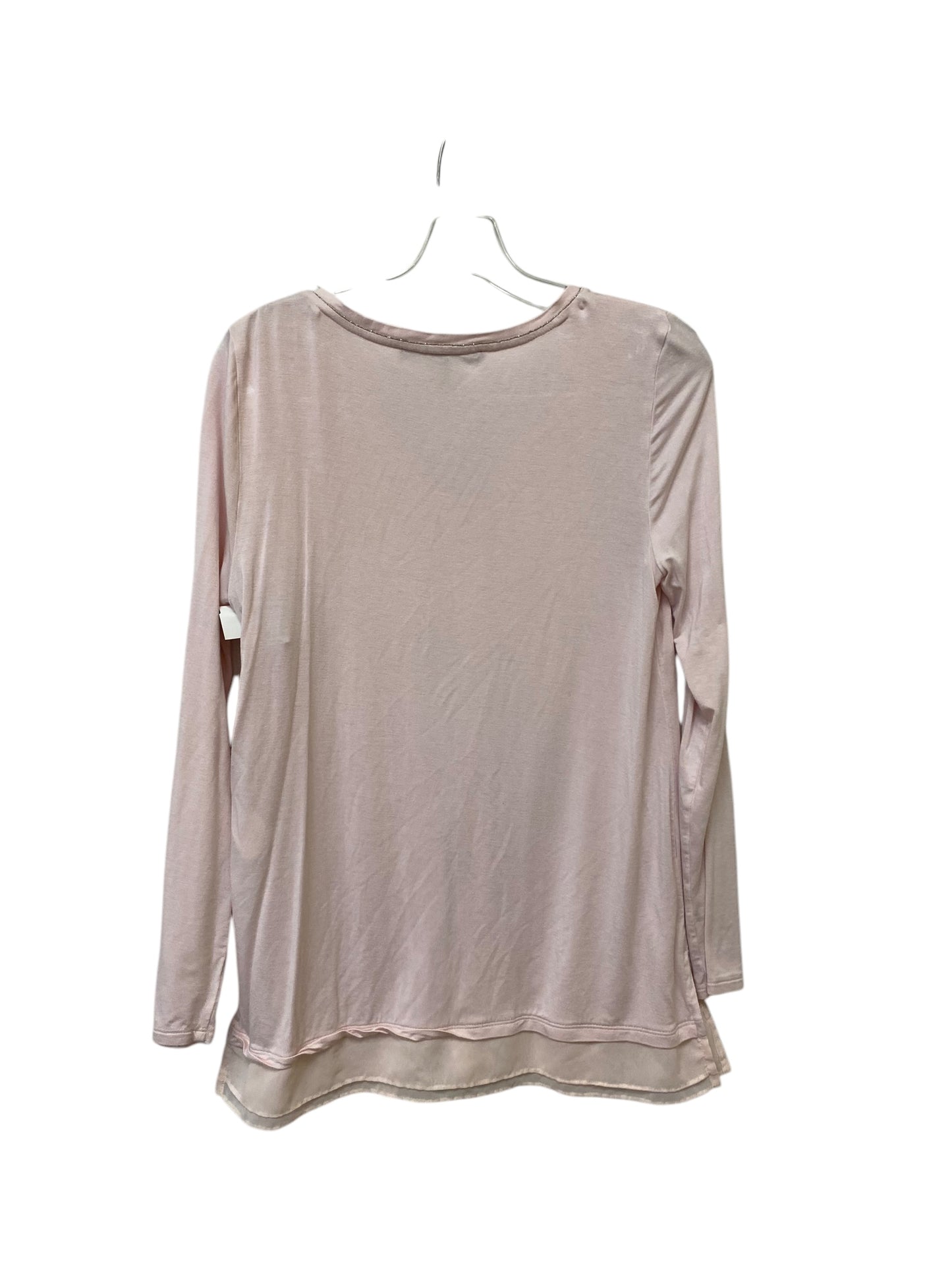 Top Long Sleeve By White House Black Market In Pink, Size: S