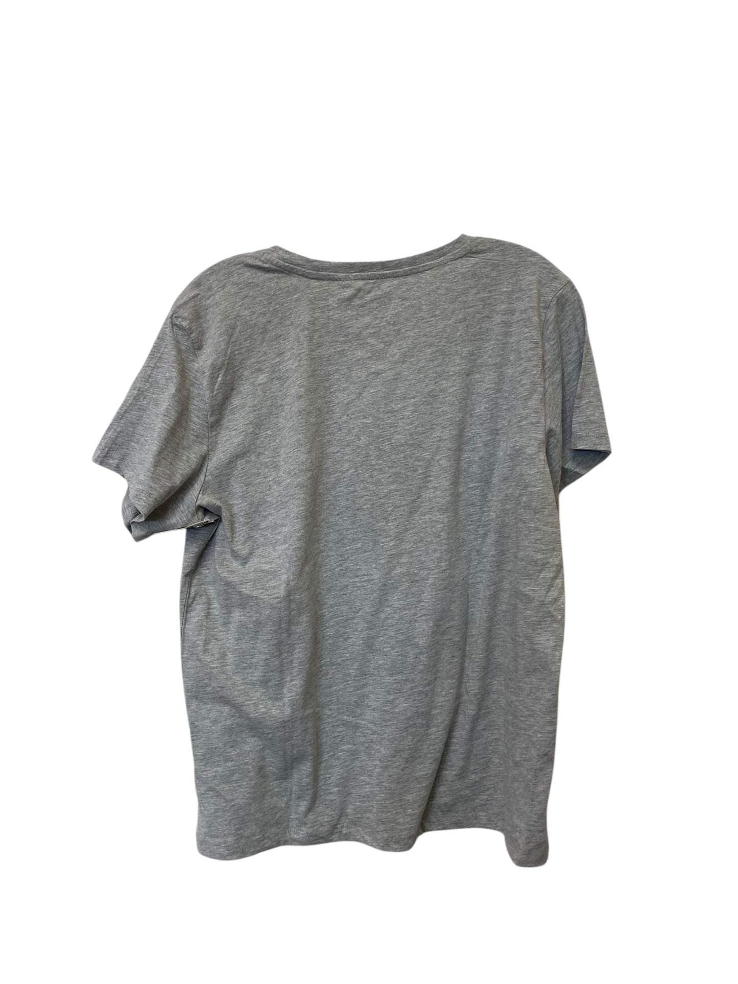 Top Short Sleeve By Clothes Mentor In Grey, Size: L