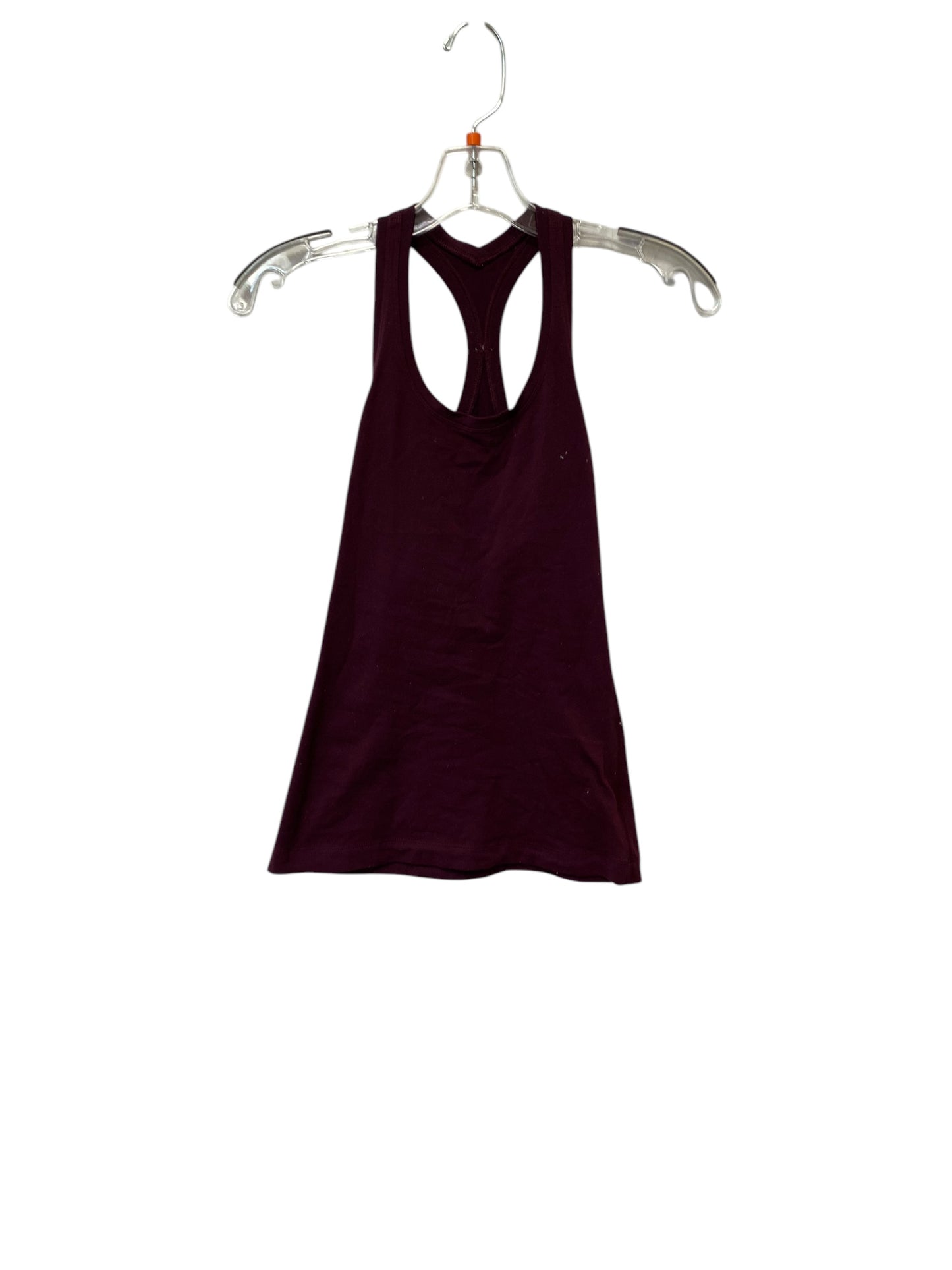 Athletic Tank Top By Lululemon In Maroon, Size: S