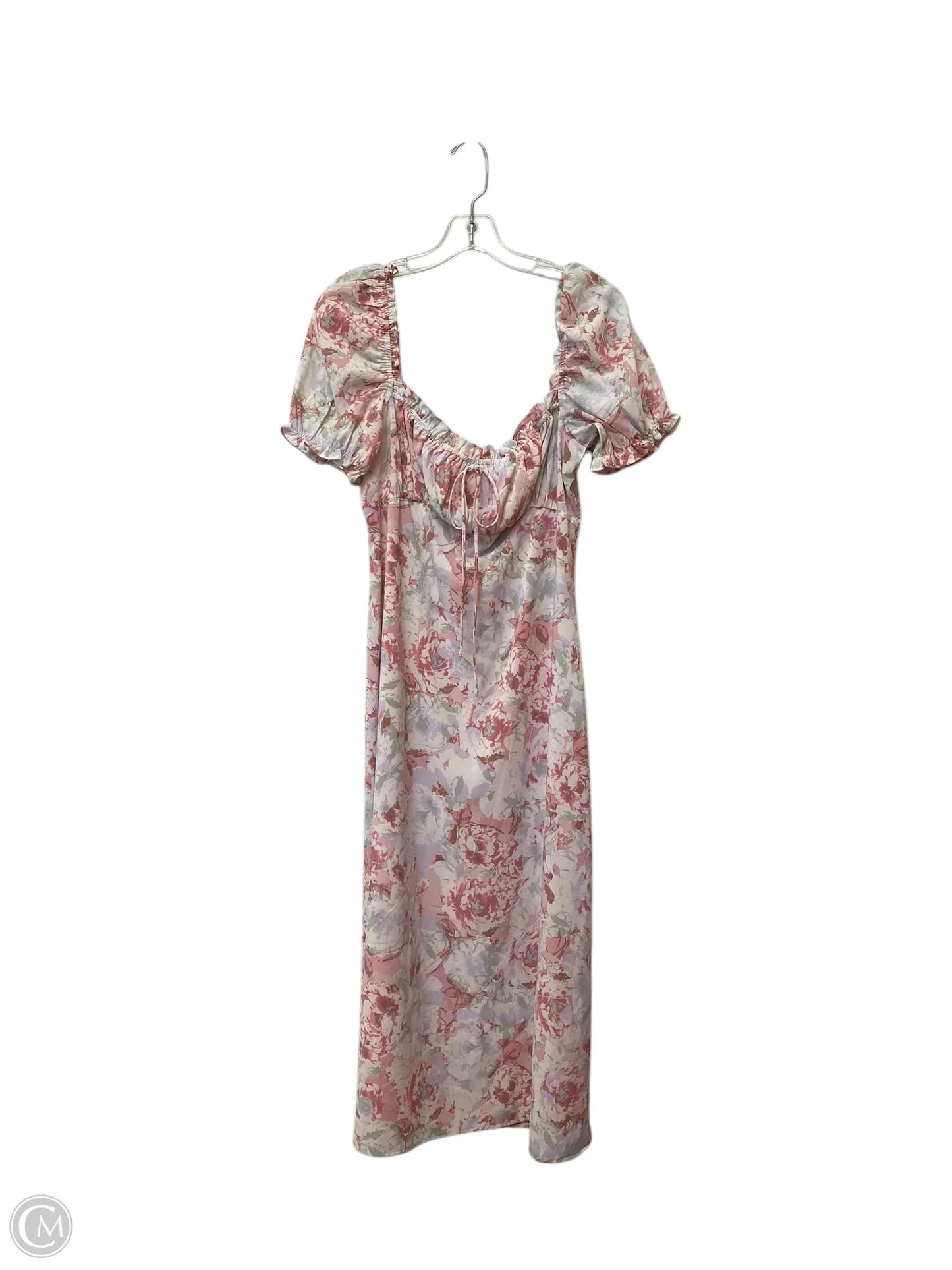 Dress Casual Midi By Wayf In Floral Print, Size: M