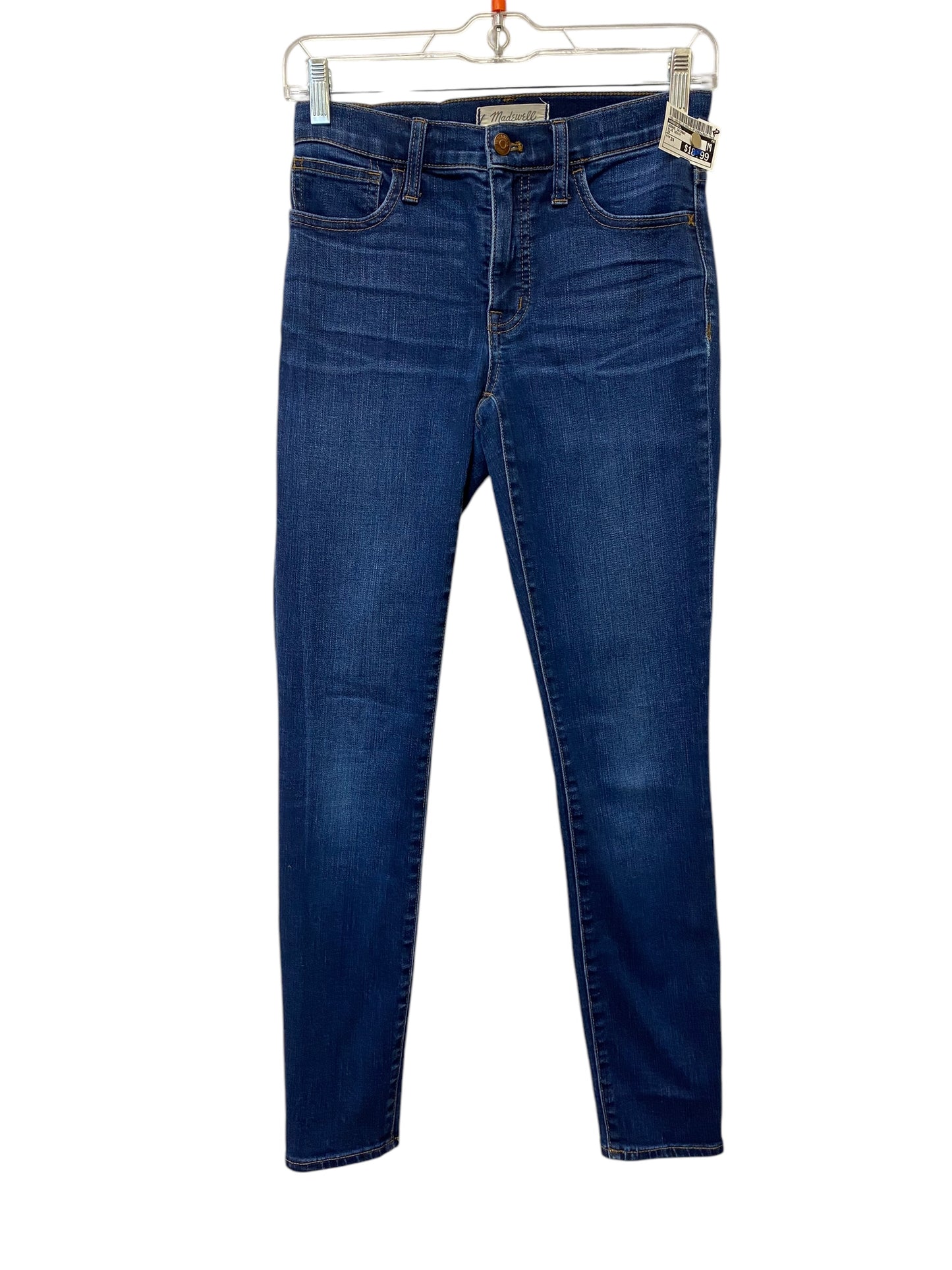 Jeans Skinny By Madewell In Blue Denim, Size: 24