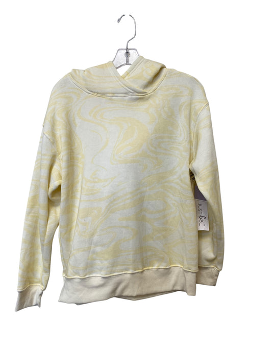 Sweatshirt Hoodie By Just Be In Yellow, Size: M