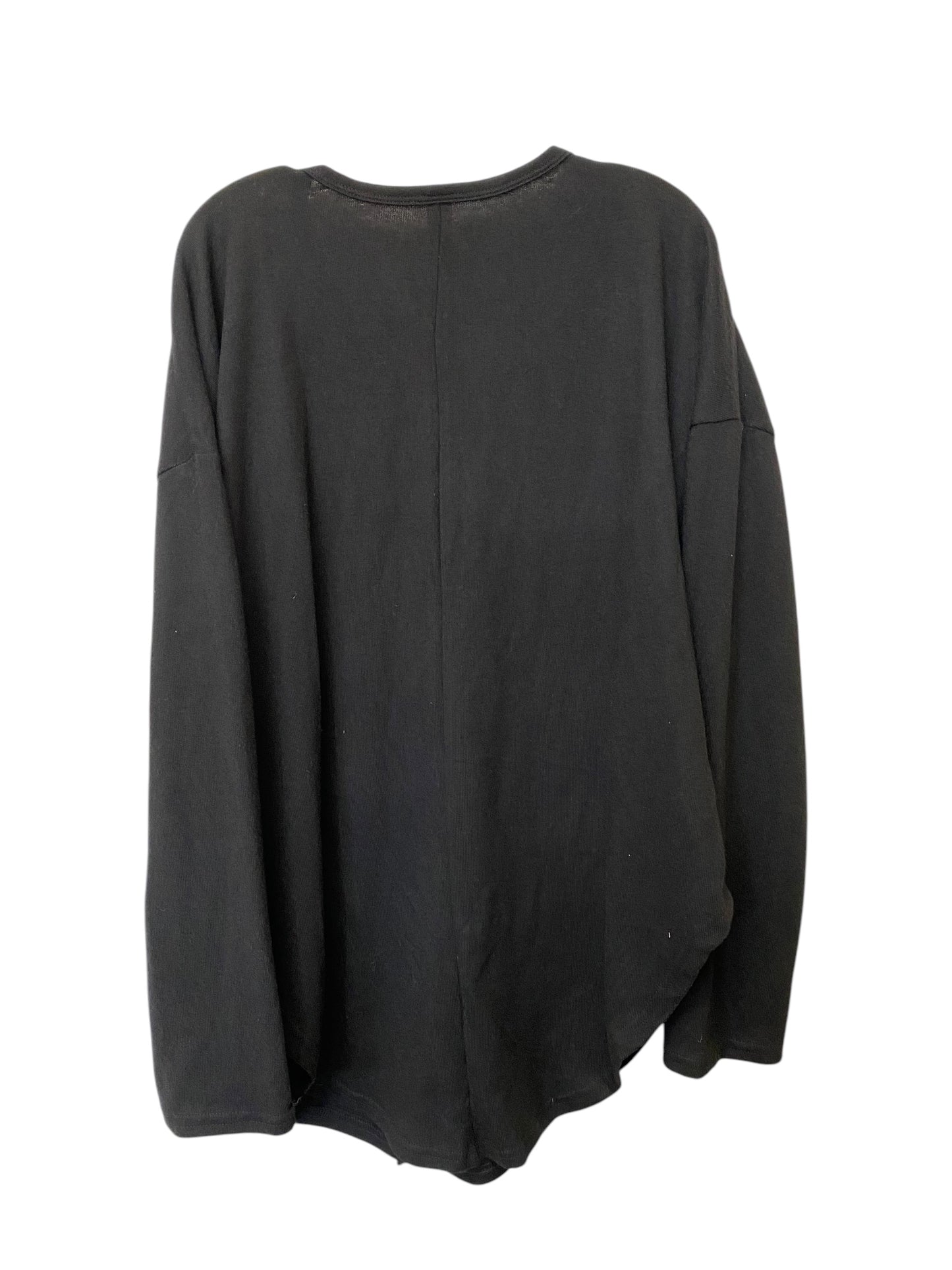 Top Long Sleeve By Just Be In Black, Size: Xl