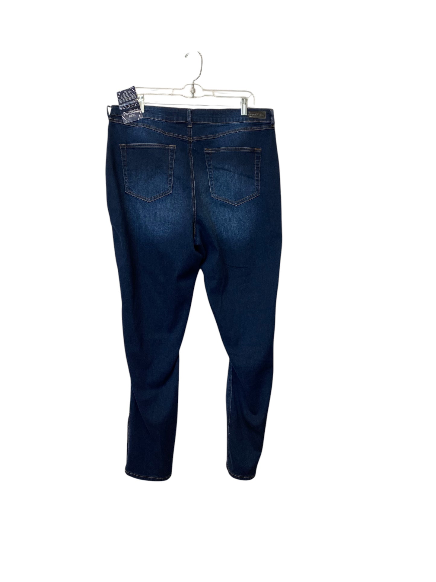 Jeans Straight By Clothes Mentor In Blue Denim, Size: 16