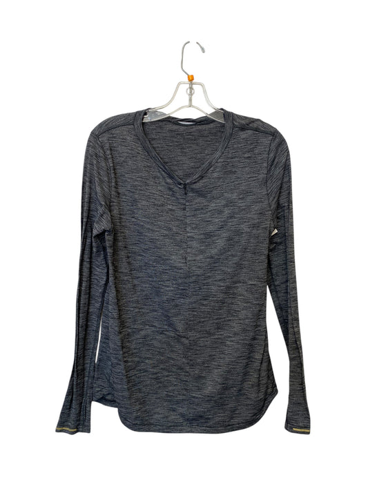 Athletic Top Long Sleeve Crewneck By Lululemon In Grey, Size: M