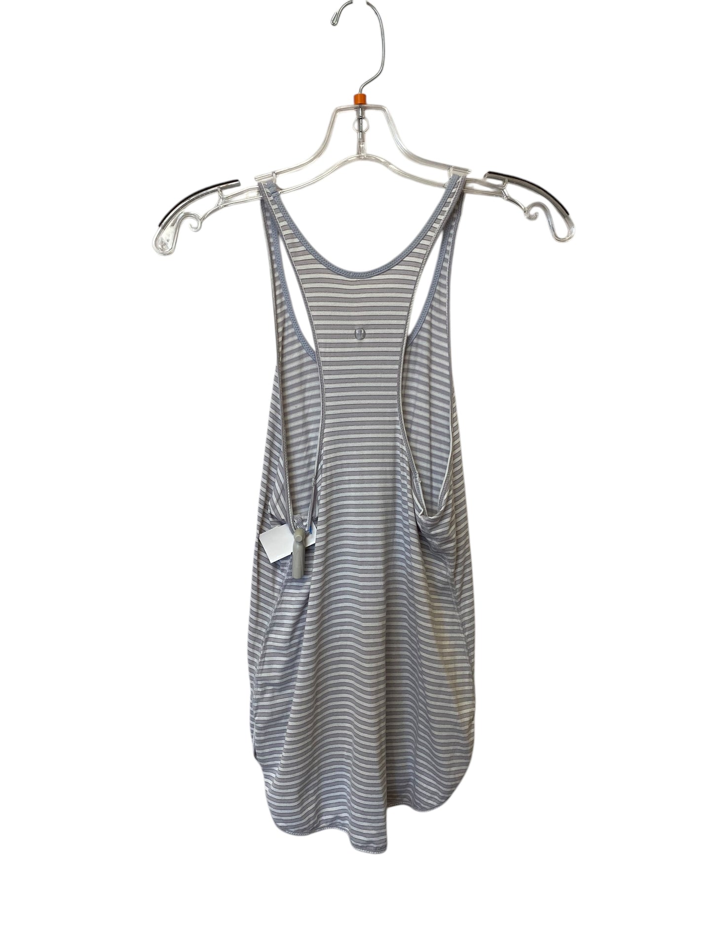 Athletic Tank Top By Lululemon In Striped Pattern, Size: M