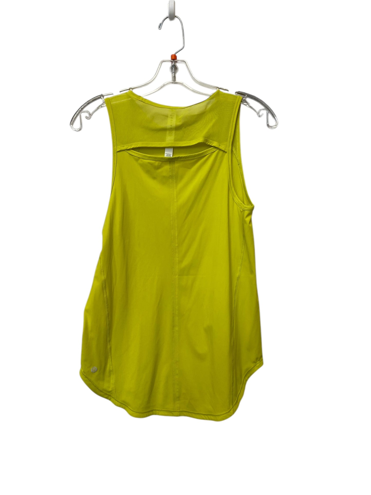 Athletic Tank Top By Lululemon In Yellow, Size: 4