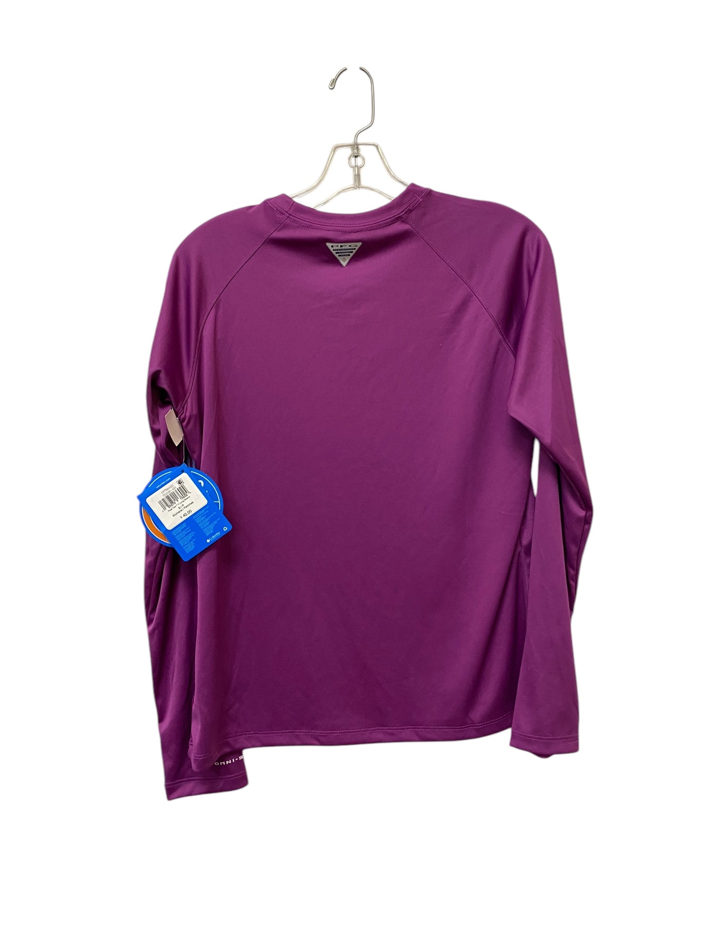 Athletic Top Long Sleeve Crewneck By Columbia In Purple, Size: S