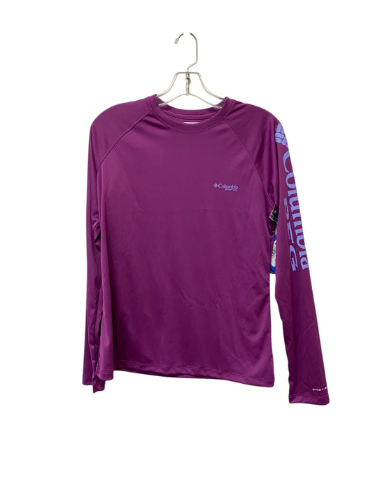 Athletic Top Long Sleeve Crewneck By Columbia In Purple, Size: S