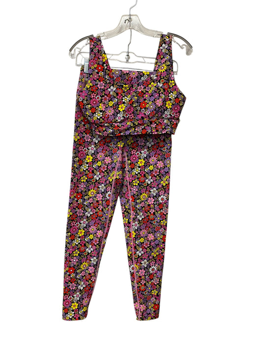 Athletic Pants 2pc By Clothes Mentor In Floral Print, Size: L