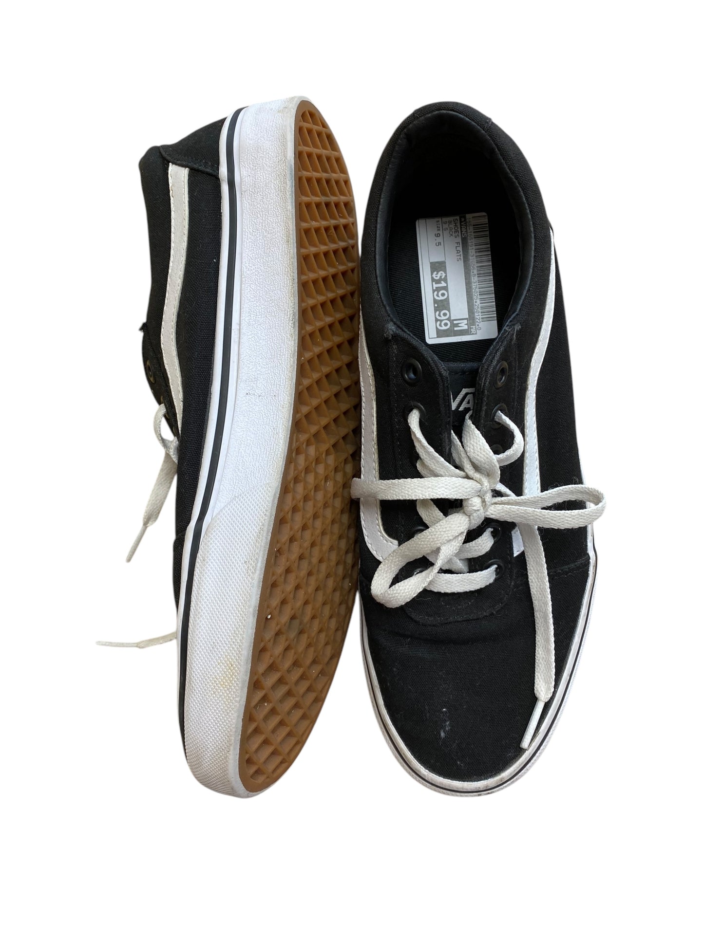 Shoes Flats By Vans In Black, Size: 9.5