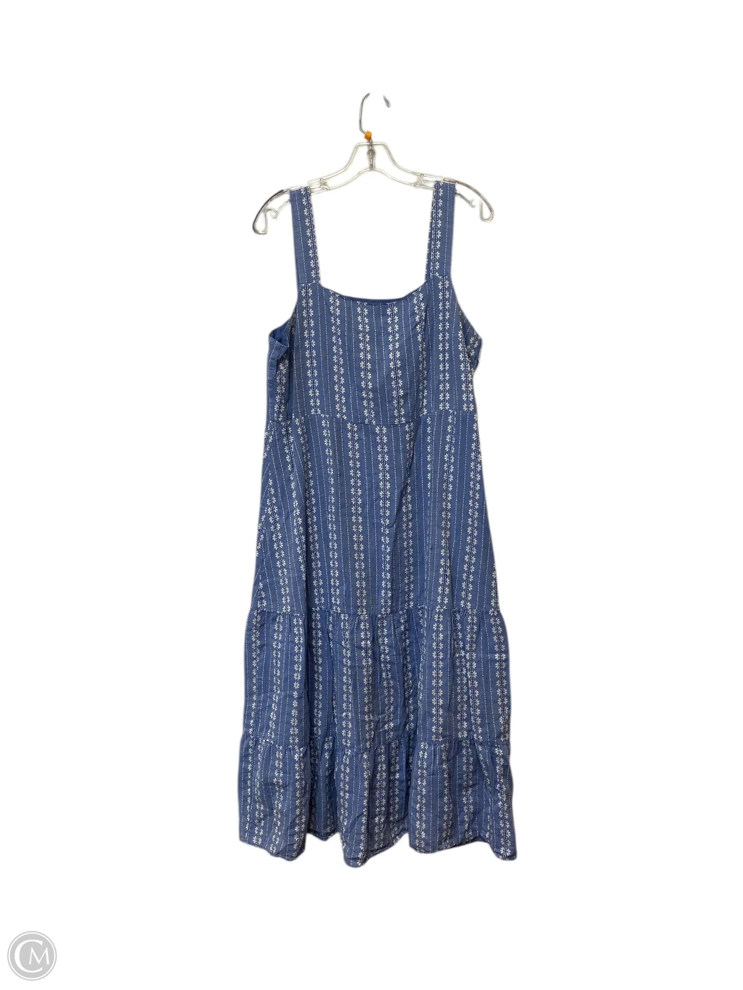 Dress Casual Maxi By Madewell In Blue, Size: 14