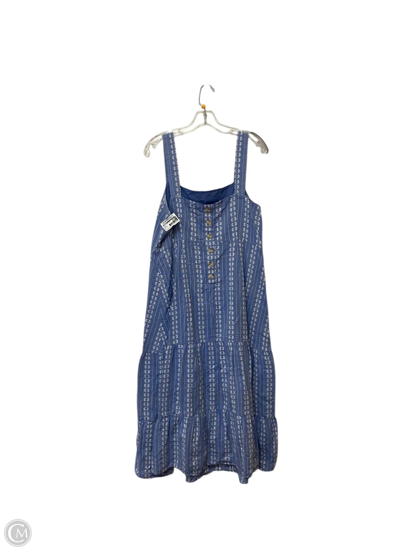 Dress Casual Maxi By Madewell In Blue, Size: 14