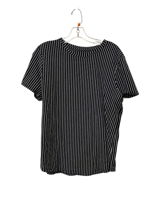 Top Short Sleeve By Lululemon In Striped Pattern, Size: M