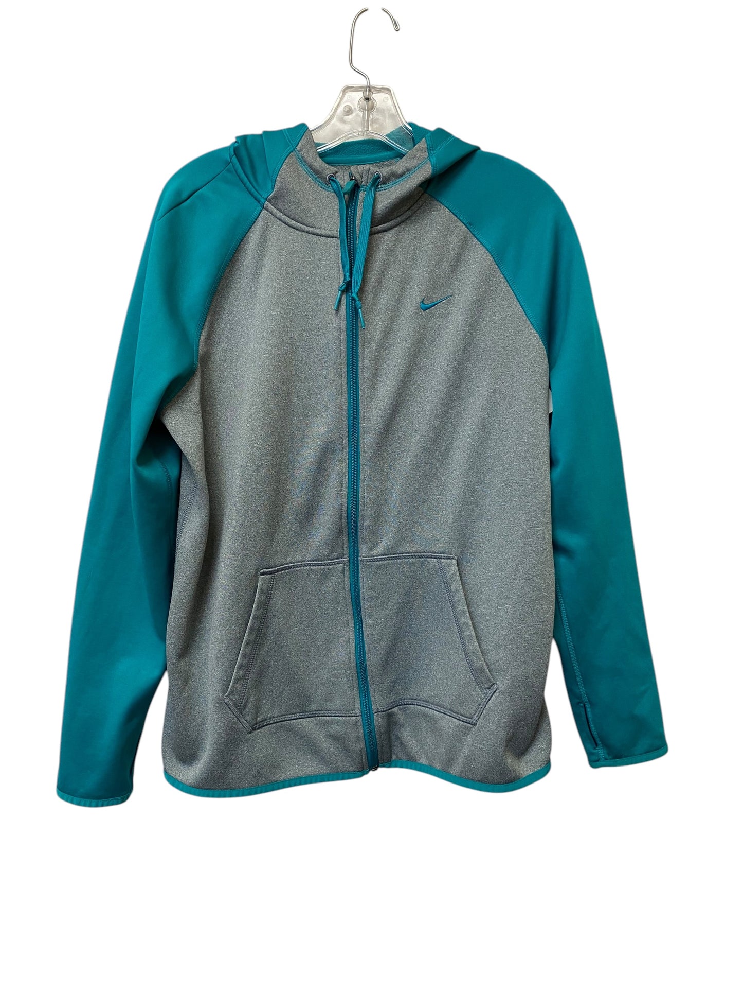 Jacket Fleece By Nike Apparel In Grey, Size: M