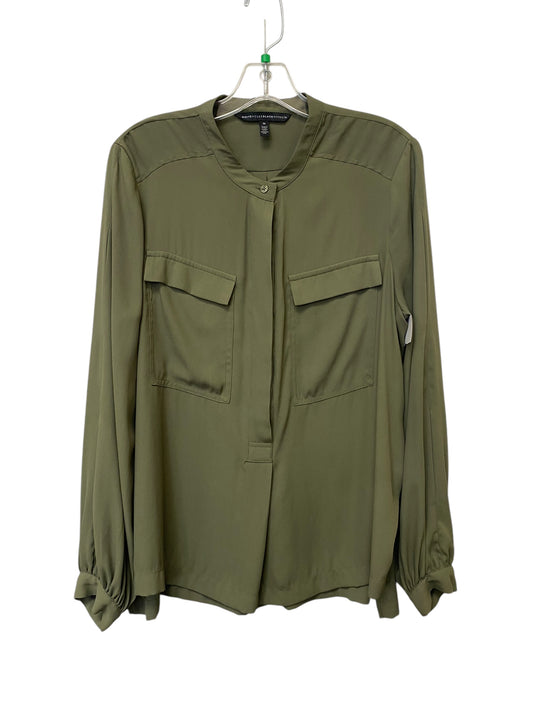 Top Long Sleeve By White House Black Market In Green, Size: M