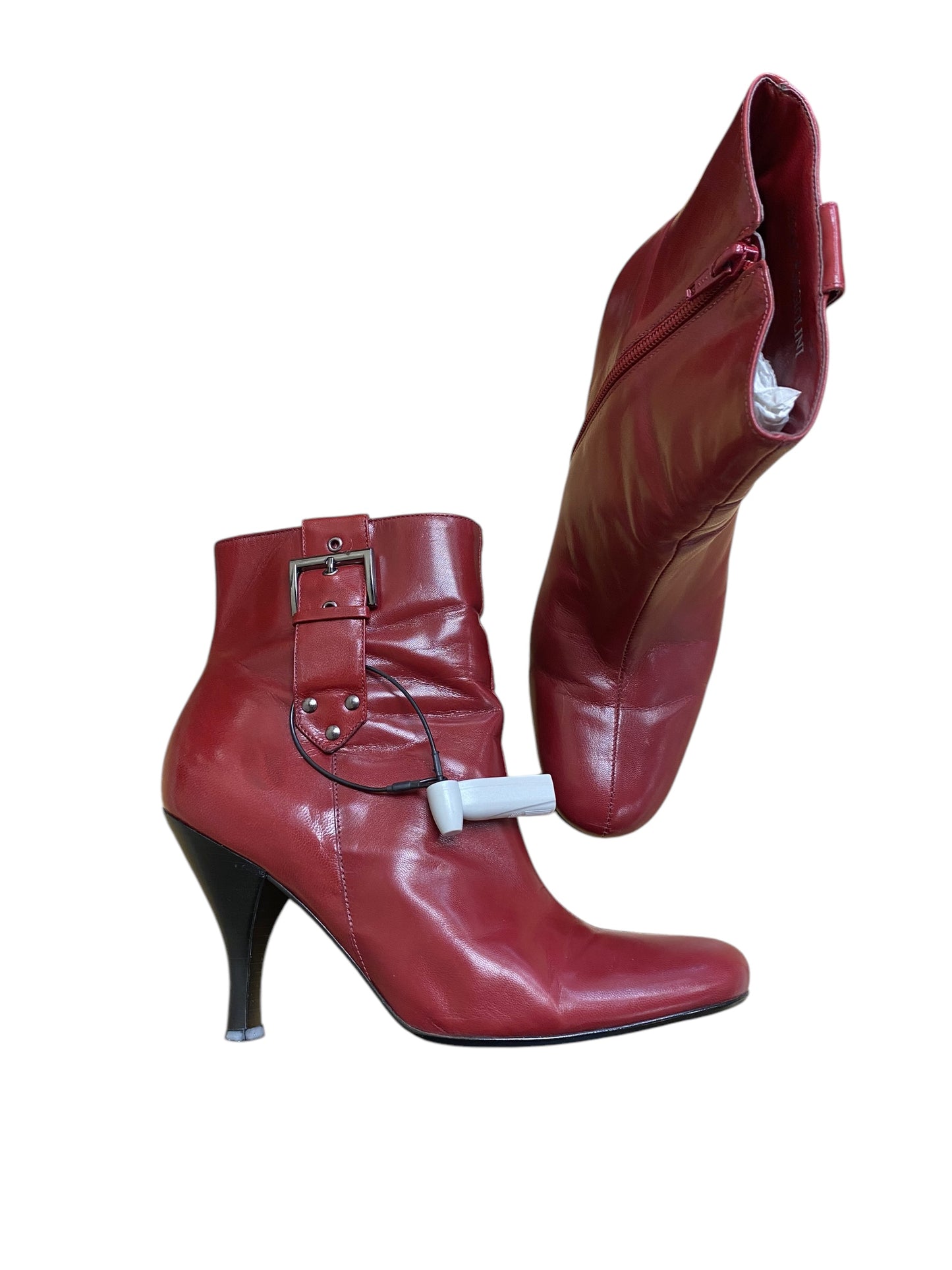 Boots Ankle Heels By Enzo Angiolini In Red, Size: 9