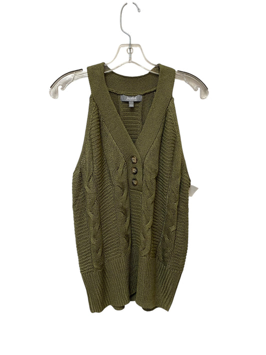 Top Sleeveless By Marled In Green, Size: L