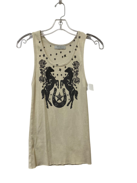 Top Sleeveless By Clothes Mentor In Cream, Size: L