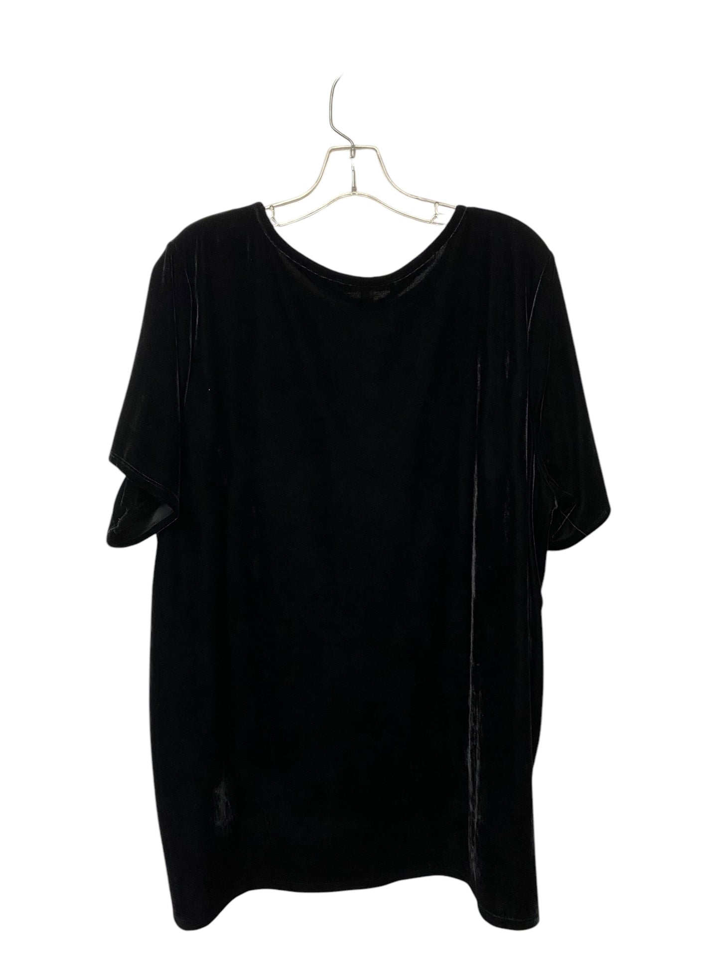 Top Short Sleeve By Vince Camuto In Black, Size: 3x