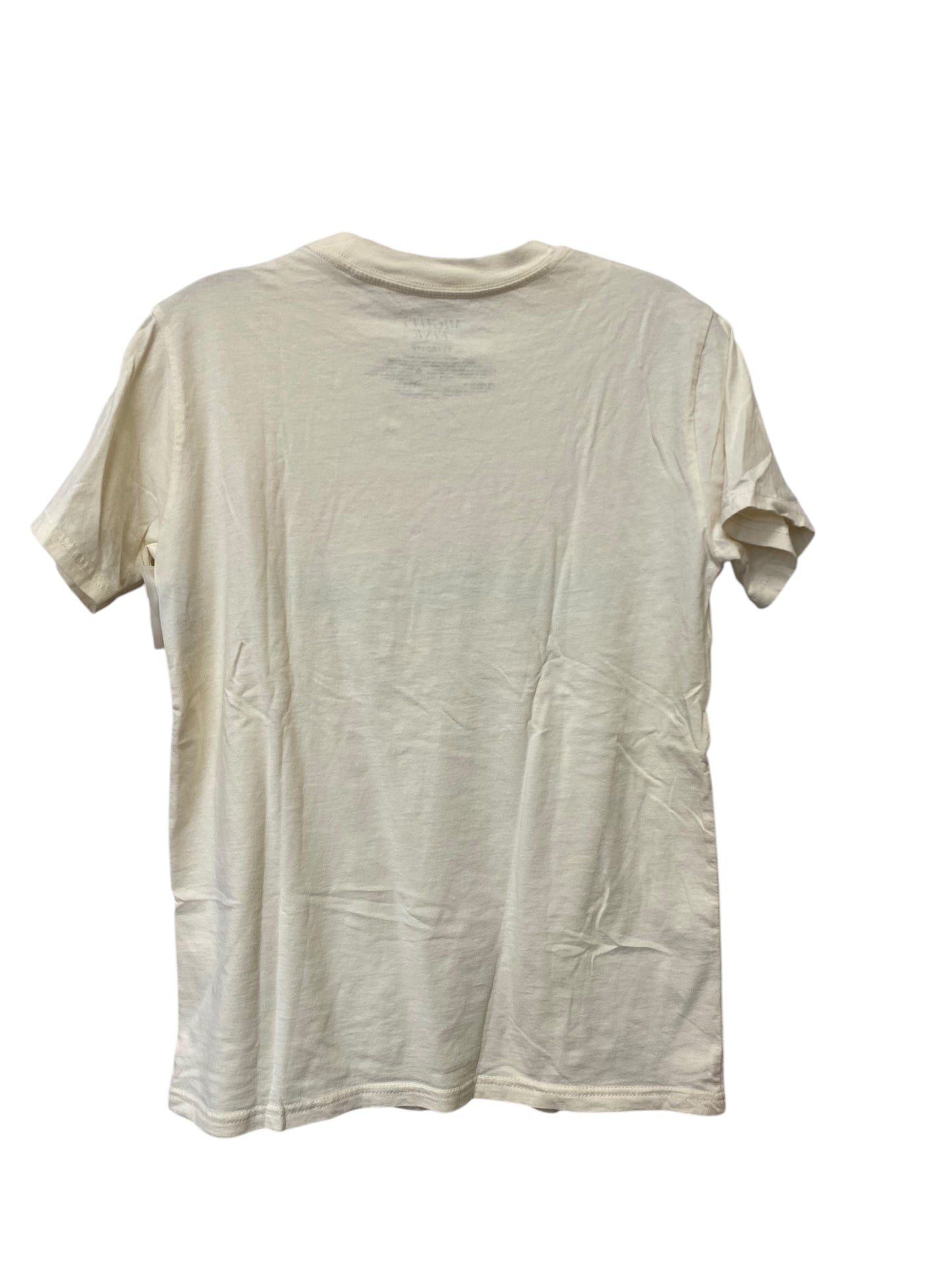 Top Short Sleeve By Mighty Fine In Cream, Size: Xs