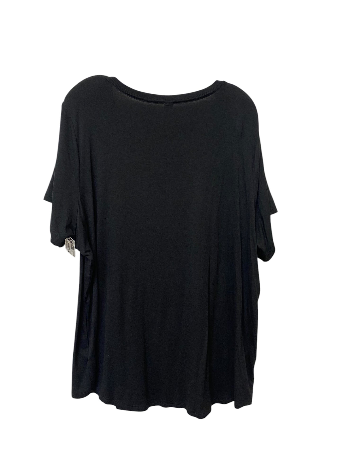 Top Short Sleeve Basic By Old Navy In Black, Size: Xxl