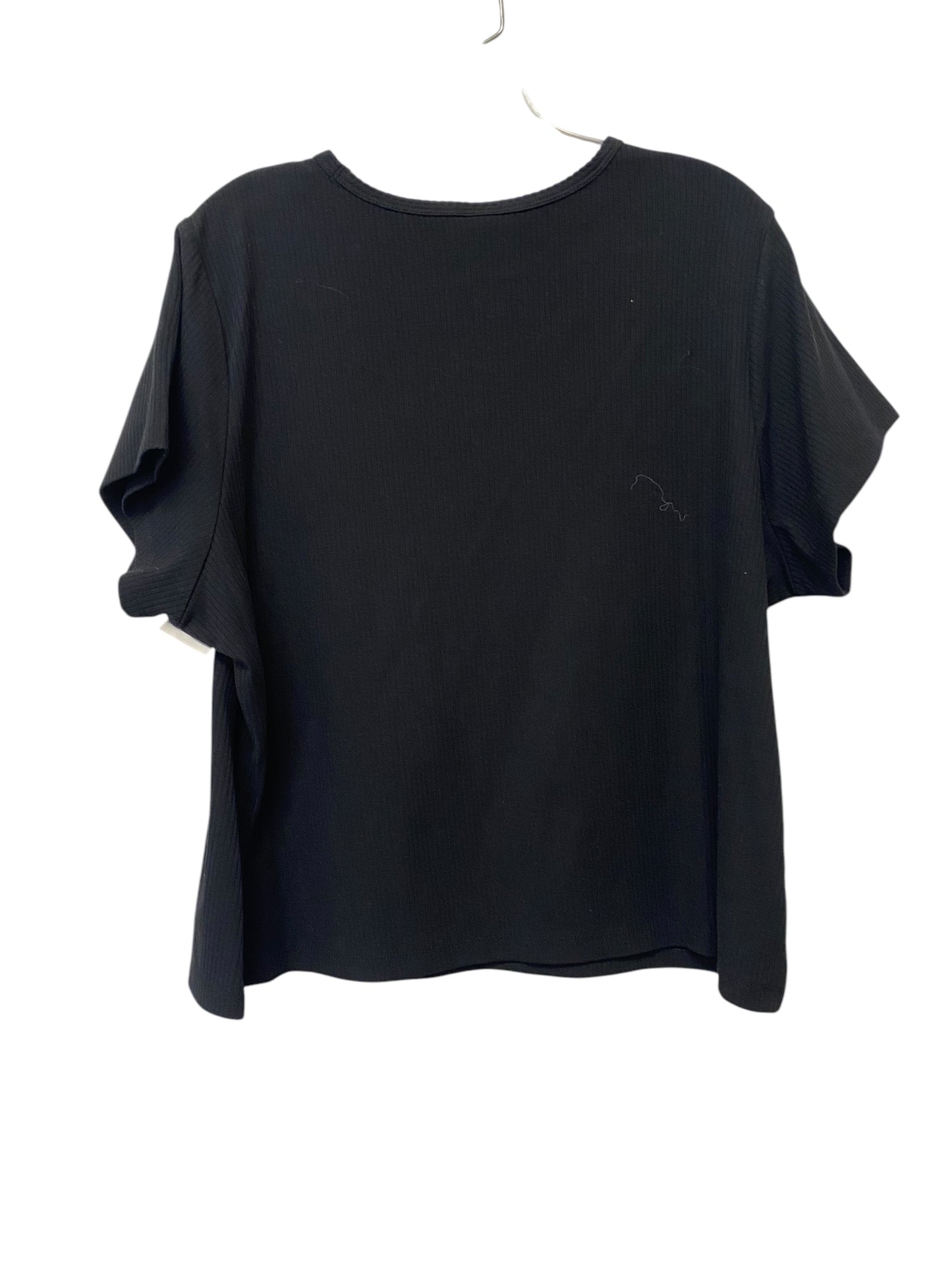 Top Short Sleeve Basic By Old Navy In Black, Size: Xxl