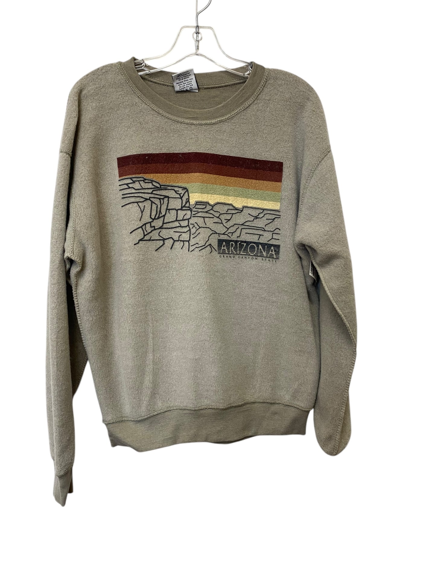 Sweatshirt Crewneck By Clothes Mentor In Taupe, Size: M