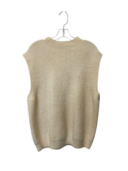 Vest Sweater By Nasty Gal In Cream, Size: M