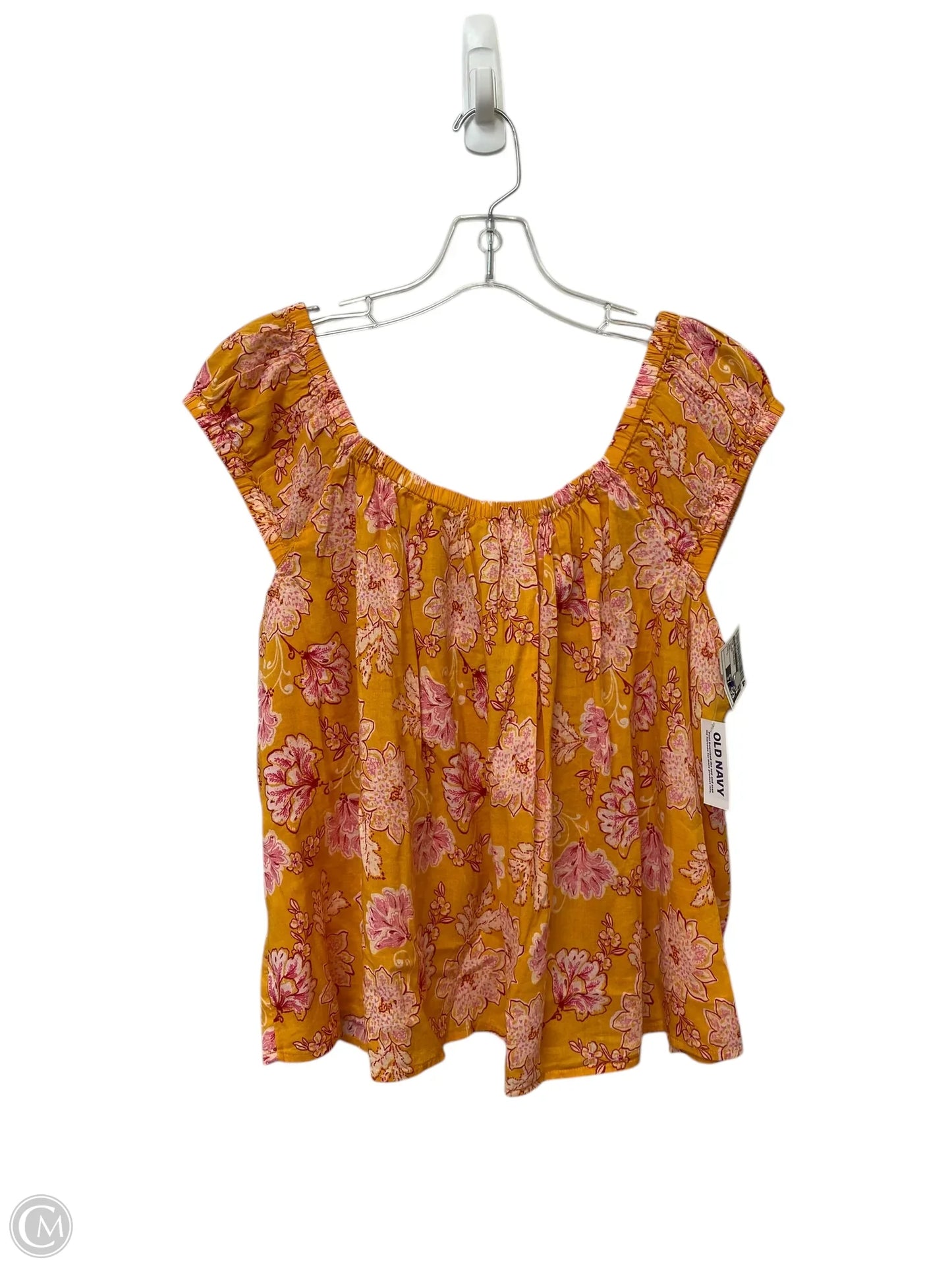 Top Sleeveless By Old Navy In Orange, Size: L