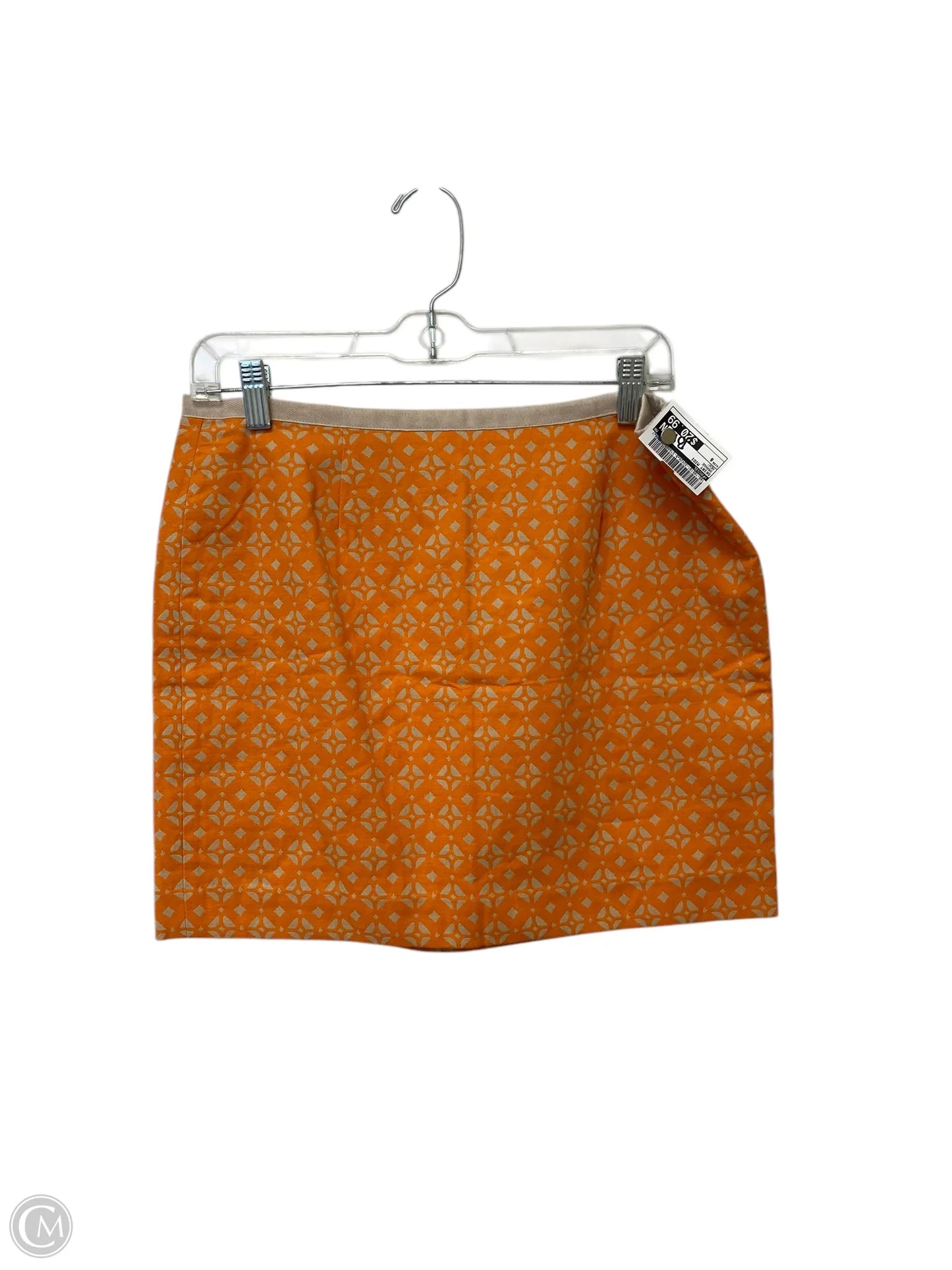 Skirt Midi By Fossil In Orange, Size: 8