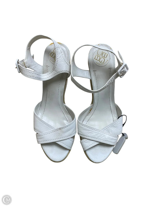 Sandals Heels Wedge By Bcbgeneration In White, Size: 9