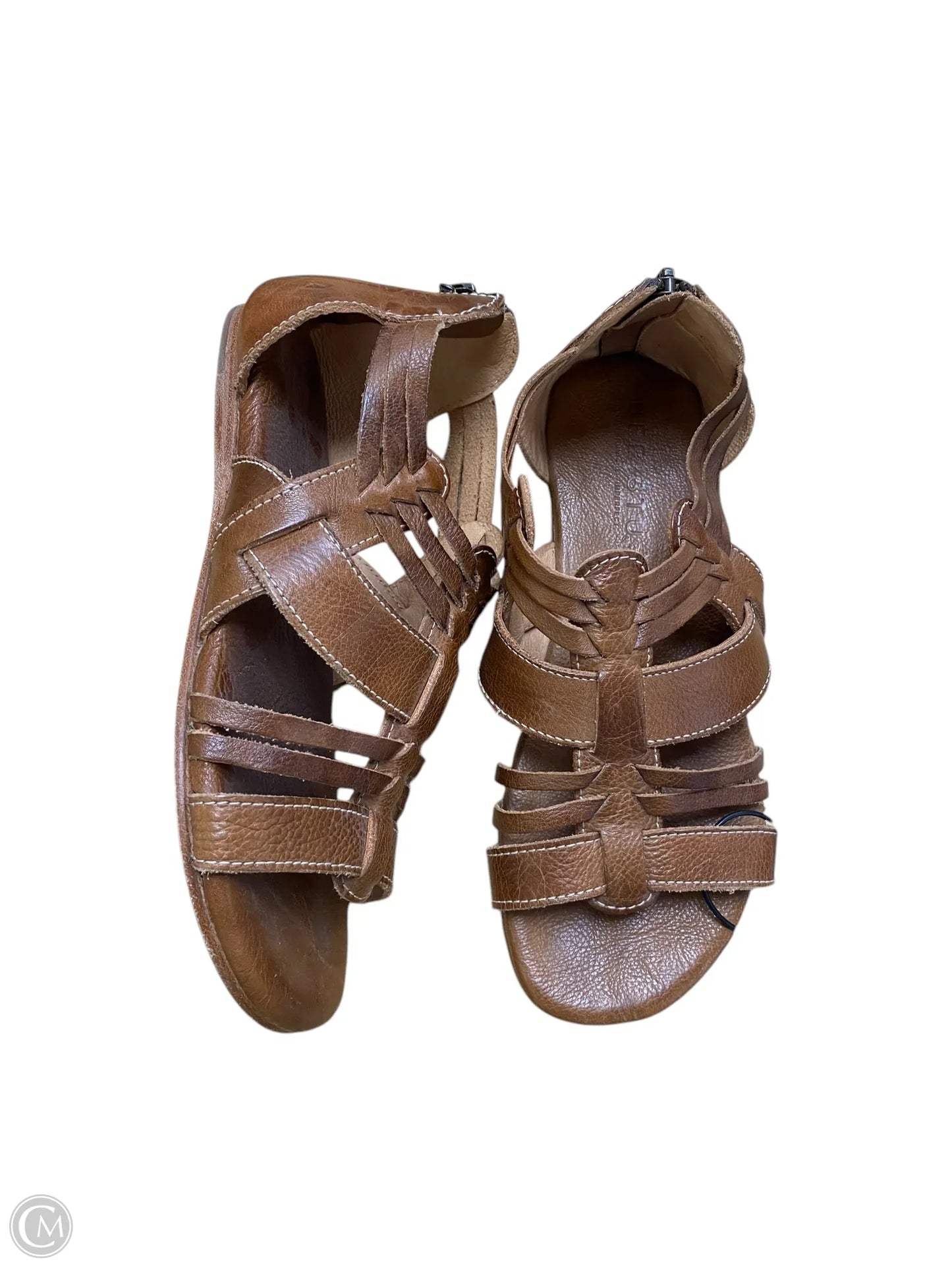 Sandals Flats By Bed Stu In Brown, Size: 6.5