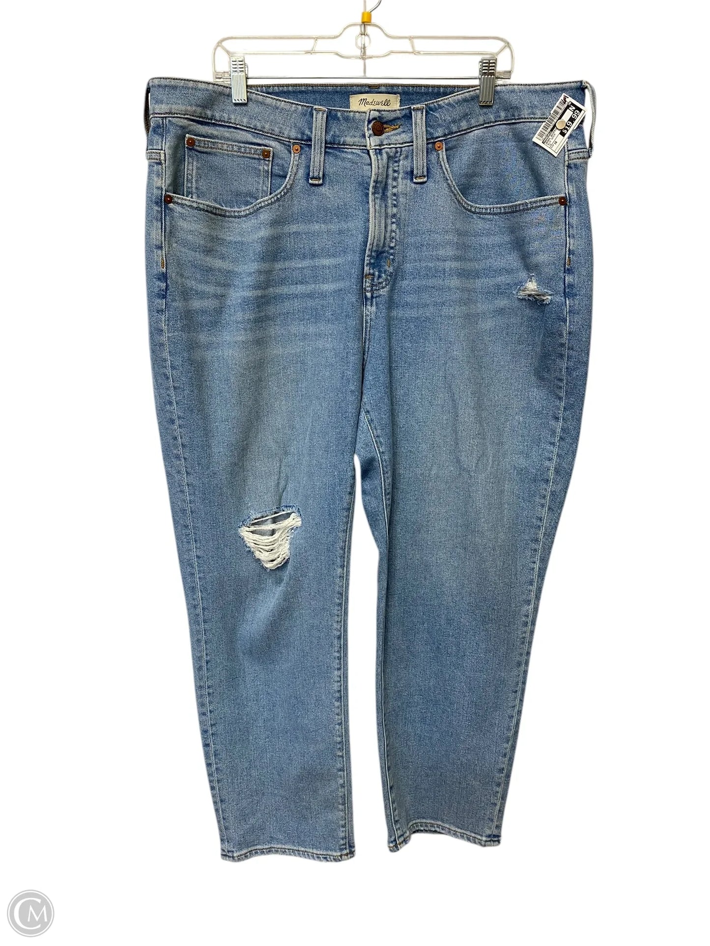 Jeans Boyfriend By Madewell In Blue Denim, Size: 16