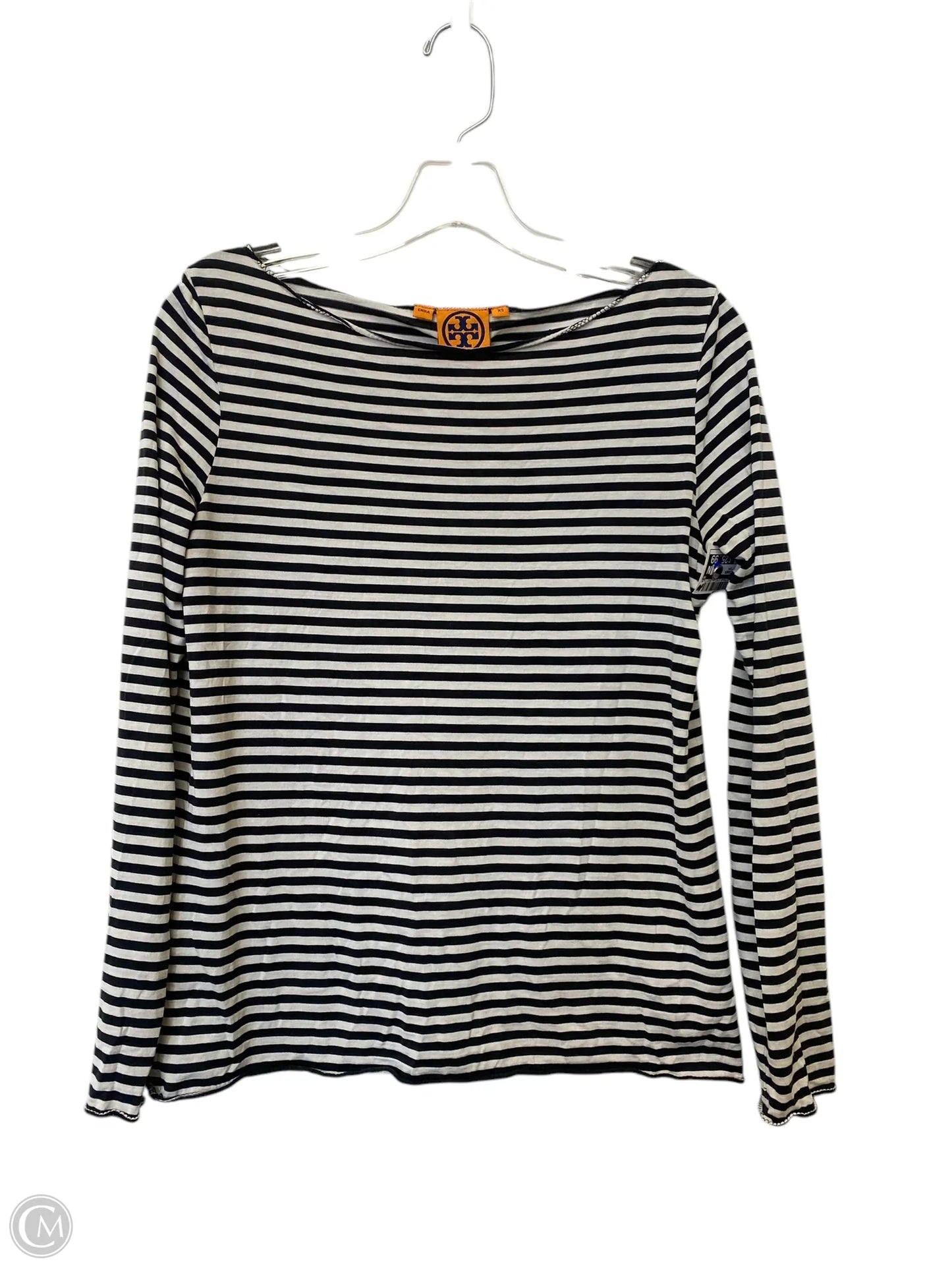 Top Long Sleeve Designer By Tory Burch In Striped Pattern, Size: Xs